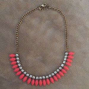 J. Crew coral statement necklace